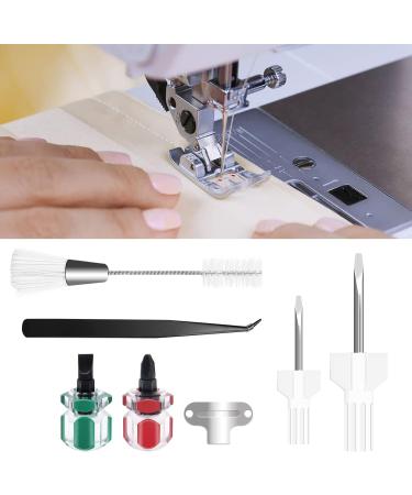 7 Piece Sewing Machine Cleaning Kit - Tweezers, Brush, Needle Board, Screwdriver Set - Sewing Machine Repair Tool - Buy Online on SooperMarket.com