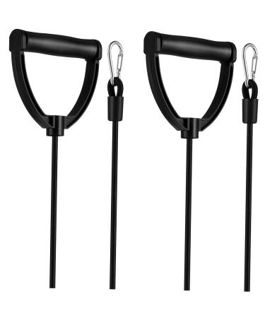 Pair Stepper Resistance Bands Fitness Equipment Accessories - Exercise Ropes with Handles for Workout Gym Training Muscle Toning Strength Building - Detachable and Comfortable