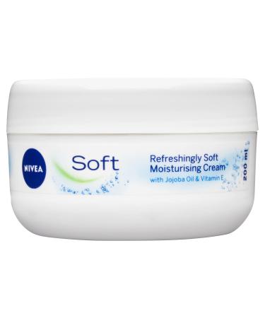 Nivea Soft Refreshingly Soft Moisturizing Cream 200ml - Hydrating Skin Care for All Skin Types - Buy Online Internationally - Buy Online on SooperMarket.com