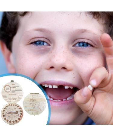 Wooden Baby Tooth Box Keepsake Organizer for Kids - Teeth Storage Souvenir - Buy Online on SooperMarket.com