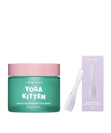 I Dew Care Yoga Kitten Balancing Heartleaf Clay Beauty Mask  2.53 fl oz (75 ml)