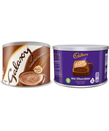 Hot Chocolate Bundle - Cadbury Drinking Chocolate Tin 1kg + Galaxy Instant Hot Chocolate Tin 1kg