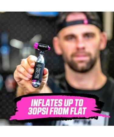 Muc-Off CO2 Inflator Kit - Presta & Schrader Compatible Pump for Mountain Bikes - Buy Online on SooperMarket.com