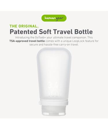 humangear GoToob+ Large 100ml GoToob+ Travel Bottle with locking cap - Large 100ml - Clear Large - Buy Online on SooperMarket.com