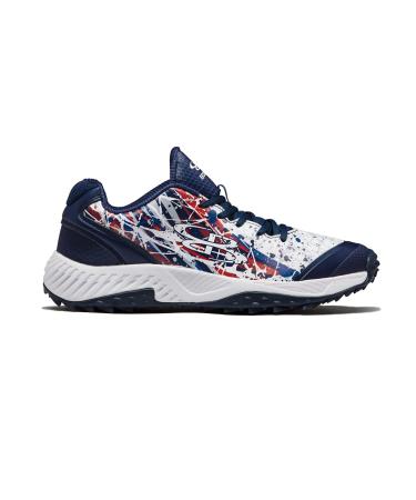Boombah Men's Dart Splash Turf Shoes - Multiple Colors - Multiple Sizes Navy/Red/White 10.5