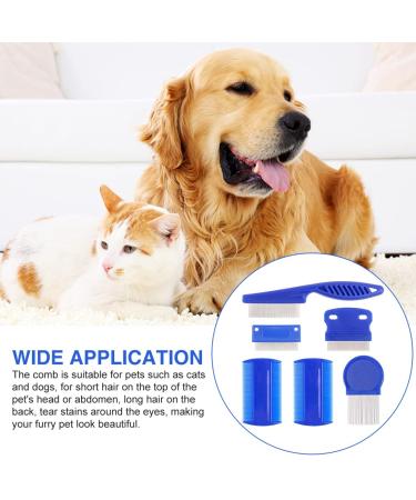 Premium 6-Part Pet Grooming Massage Comb Set for Cats & Dogs - Effective Flea Lice & Tick Removal Tools - Buy Online on SooperMarket.com