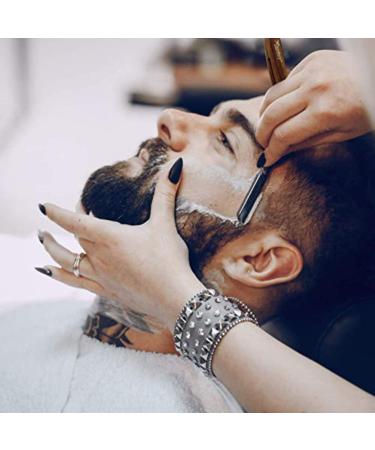 Shop Candure Men's Razor - Professional Stainless Steel Razor with Wooden Handle & 10 Extra Sharp Blades for Precision Beard Shaping - 13cm - Buy Online on SooperMarket.com