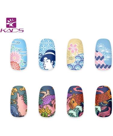 KADS Nail Stamping Plate TR006 - DIY Manicure Stencil Tools - Buy Online on SooperMarket.com