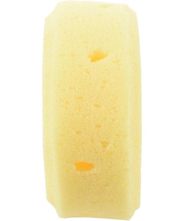 MRNHA Yellow Round Bath Body Shower Soft Sponge w Hanging Loop - Buy Online on SooperMarket.com