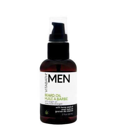 Vitabath Men's Beard Oil - Soothing Hemp & Jojoba Moisturizer for Healthy Hydrated Facial Hair - Lime & Cedarleaf - 2 fl oz - Buy Online on SooperMarket.com