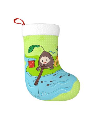 YYHHAOFA Sunflower Seeds Fishing Christmas Decorative Stockings : Soft Light and Tactile Suitable for Christmas Halloween