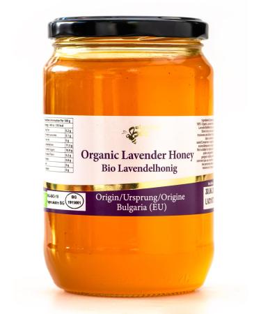 900 g Organic Raw Lavender Blossom Bee Honey