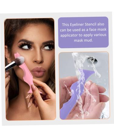 PLAFOPE 6 Pcs Silicone Beauty Ruler Eye Liner Pencils Tool Lash Tape Mascara Drawing Make up Toothpaste 15X4.15CMx3pcs Assorted Colorx3pcs - Buy Online on SooperMarket.com