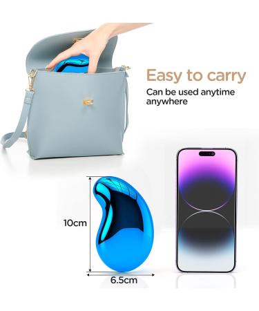 Crystal Hair Eraser - Painless Exfoliation and Hair Removal Tool - Portable and Reusable - Blue - Buy Online on SooperMarket.com