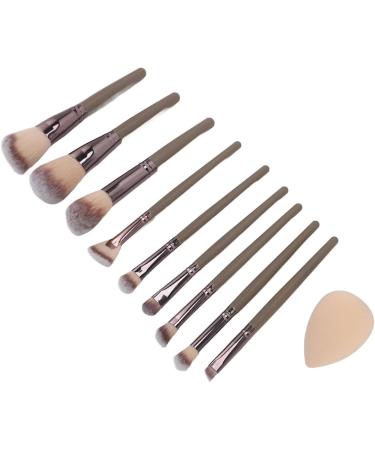 Synthetic Makeup Brushes 9 Piece Brush Set Foundation Powder Concealers Eyeshadow Brushes Mini with Storage Box for Travel - Buy Online on SooperMarket.com