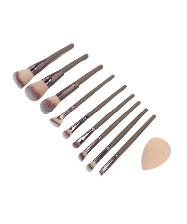 Synthetic Makeup Brushes 9 Piece Brush Set Foundation Powder Concealers Eyeshadow Brushes Mini with Storage Box for Travel
