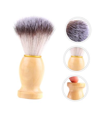Buy NOLITOY Wooden Shaving Brush for Men - Soft Hair Beard Brush with PBT Wooden Handle | International Shipping Available - Buy Online on SooperMarket.com