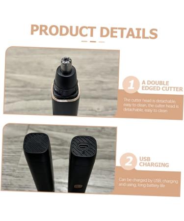 NOLITOY Waterproof Nose Hair Trimmer for Men | Dual-Use Hair Removal & Beauty Accessories | Beige Bath Towel Included - Buy Online on SooperMarket.com