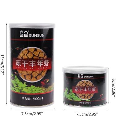for Turtle Food Dried Freeze Shrimp Eggs for Ornamental Fish Water Turtles Small Pets 220ml 500ml Sealable Can Style2 - Buy Online on SooperMarket.com
