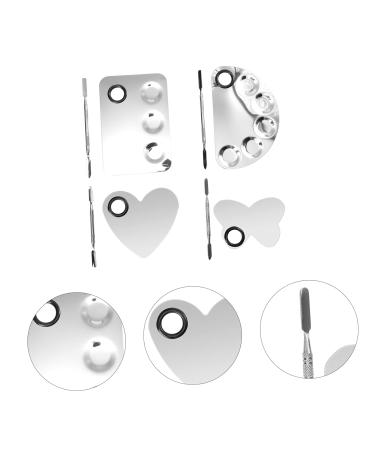 NOLITOY 4 Sets Palette Set | Makeup Mixing Tray & Spatulas | Gel Nail Kit & Manicure Tool | Stainless Steel Makeup Pallet for Professionals | Shop Internationally - Buy Online on SooperMarket.com
