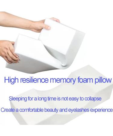 Pink Eyelash Extension Pillow - U Shape Neck Pillow for Beauty Salon | Comfortable Foam Velvet Pillowcase - Buy Online on SooperMarket.com