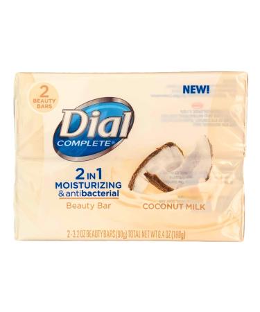 Dial Complete Coconut Milk Beauty Bar Soap - Moisturizing & Antibacterial - 6 Bars Total - Buy Online on SooperMarket.com