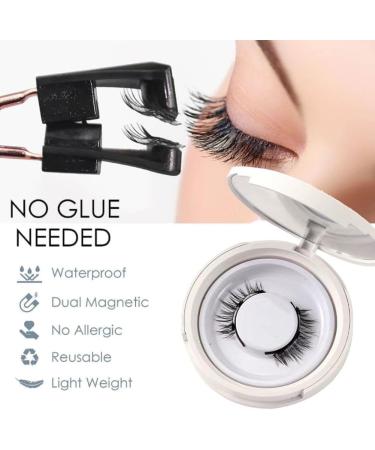 KraftyMagnetic Eyelashes KraftyMagnetic Eyelashes With Applicator Premium Magnetic Eyelashes Easy Quick Safe Kraftyco Magnetic Lashes No Glue Natural Simple Fuller Natural Look (simple-2pcs) - Buy Online on SooperMarket.com