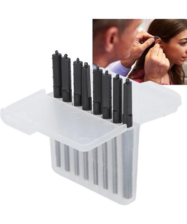 Wax Guard Filters 8Pcs Plastic Hear Clear Filters with Transparent Container Cerumen Stop Cleaning Tool Kit Protective Hearing Assistance Accessories (Black) - Buy Online on SooperMarket.com