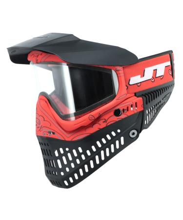 JT Proflex Goggles LE Bandana Red w/ Clear and Smoke Lens