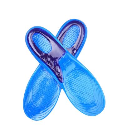 EXCEART Arch Support Insoles Orthotic Insoles Soft Silicone Insoles Shoe Pads Silicon Gel Insoles Absorbent Shoe for Walking Hiking Running Sports Cushioning Massage Size M (40-42) Medium