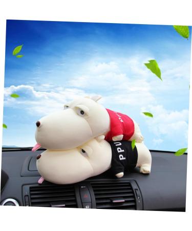 Didiseaon Bamboo Charcoal Dog Plush Cars - Eco-Friendly Auto Air Freshener Toys | Red Cartoon 28cm - Buy Online on SooperMarket.com