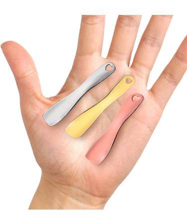 WLLHYF 3 PCS Metal Cosmetic Spatula Stick Set for Skincare - Beauty Spa Spoon for Facial Cream Mask Mixing - Buy Online on SooperMarket.com