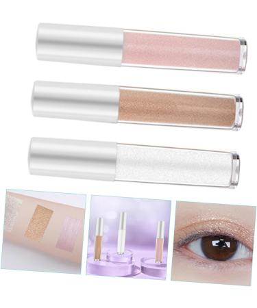 Mikinona 3pcs Polarized Monochrome Eyeshadow Sparkle Eyeshadow Liquid Glitter Eyeshadow Makeup Stuff Plastic - Buy Online on SooperMarket.com