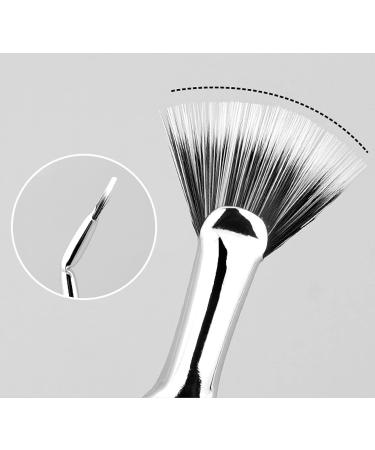 Anjoize Dolly Mascara Fan Brush Set - 120 Folded Fan-shaped Brushes for Precise Lash Separation and Lengthening - Buy Online on SooperMarket.com