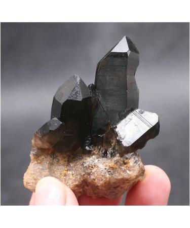 Meditation Home Decor Natural Black Quartz Crystal Cluster Natural ore Sample Stone Healing Crystal for Home Decoration Collection and Gift Meditation Reiki 80g-100g Black - Buy Online on SooperMarket.com