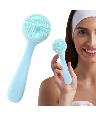 Neamou Silicone Face Scrubber | Silicone Manual Facial Cleansing Brush - Manual Facial Cleansing Brush Skin Friendly Waterproof Face Cleaning Scrubber Blue