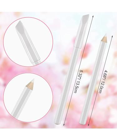 PAGOW 5-Piece White Nail Whitening Pencils Set with Cuticle Pusher - DIY French Manicure Supplies & Nail Art Decoration Tool - Buy Online on SooperMarket.com