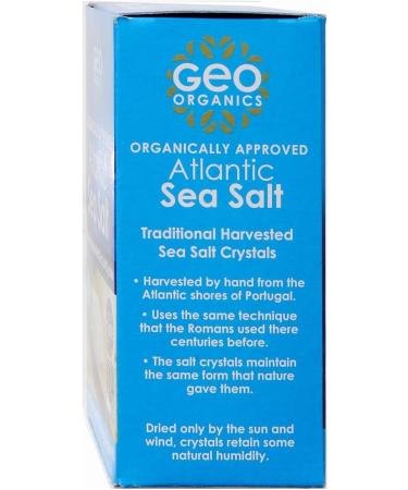 Geo Organics Sea Salt - ORGANIC Unrefined Pure Natural Salt - Naturally Handcrafted Sea Salt Crystals - Additive-Free Non-GMO Gluten-Free Vegan- 250 Grams Salt Box 250g (Pack of 1) - Buy Online on SooperMarket.com