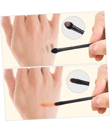 Baluue 100 Pcs Double Eye Shadow Makeup Eyeshadow Brush Women Makeup Brush Make up Cosmetics Plastic Black - Buy Online on SooperMarket.com