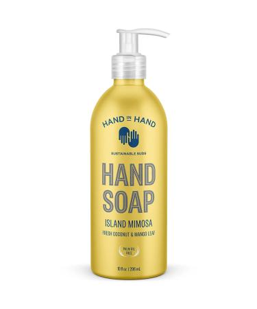 Hand in Hand Nourishing Liquid Hand Soap - Fresh Coconut & Mango Scent 4 Pack - 10 Fl Oz Island Mimosa - Pack of 4 - Buy Online on SooperMarket.com
