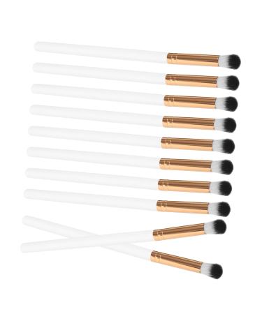 Healeved 10pcs Makeup Brush Makeup Eye Brush Eye for Makeup Concealer Brush White Wooden Handle