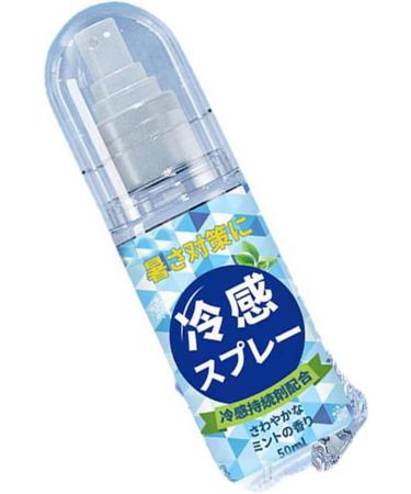 Cooling Spray 50ml Quick Cool Down Heat Stroke Prevention Lasting Cooling Mist Spray for Clothes and Skin - Buy Online on SooperMarket.com