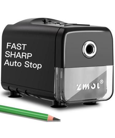 Zmol Electric Pencil Sharpeners Heavy Duty Classroom Pencil Sharpeners for Colored Pencil Auto Stop/ 3 Modes to Choose/Super Sharp&Fast/Safe to Kids Automatic Sharpener