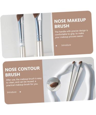 BELLIFFY 4pcs Nose Shadow Brush Concealer Brush under Eye Makeup Accessory Eye Shadow Brush Artificial Fiber - Buy Online on SooperMarket.com