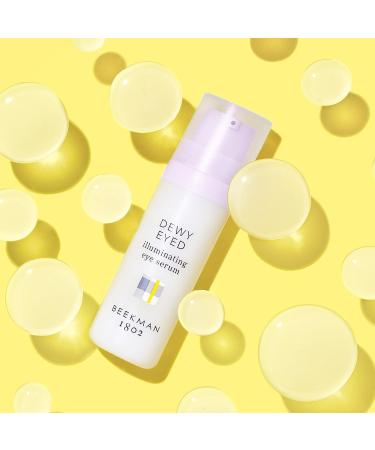 Beekman 1802 Dewy Eyed Illuminating Eye Serum - Reduce Puffiness & Dark Circles - Goat Milk & Botanicals - Cruelty Free - 0.5 Fl Oz - Buy Online on SooperMarket.com
