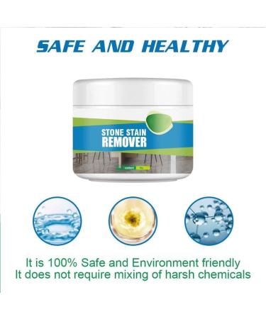 Marble Stone Platform Cleaning Powder Stone Stain Remover Stone Cleaning Powder Cleaner and Polish for Marble Quartz Frosted Strong Oil Removal for Marble Granite Tile (3Pcs) - Buy Online on SooperMarket.com