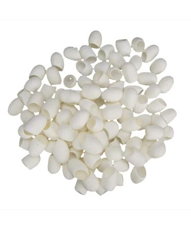 100pcs Blackhead Removal Cocoons Silkworm Cocoons for Facial Care Deep Cleansing (White)