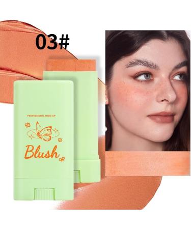 Lovelycat Colorful Moisturizing Stick Colorful Makeup Pink Stick Lasting Natural Makeup Eye Shadow Lip Cheek Waterproof for All Skin (orange One Size) Orange 1 g (Pack of 1) - Buy Online on SooperMarket.com