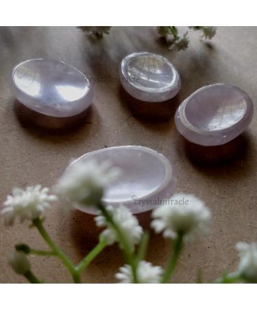 crystalmiracle Rose Quartz Palm Stone Pocket Gemstone Gift Crystal Healing Feng Shui Wellness Love Peace Positive Energy Handcrafted - Buy Online on SooperMarket.com