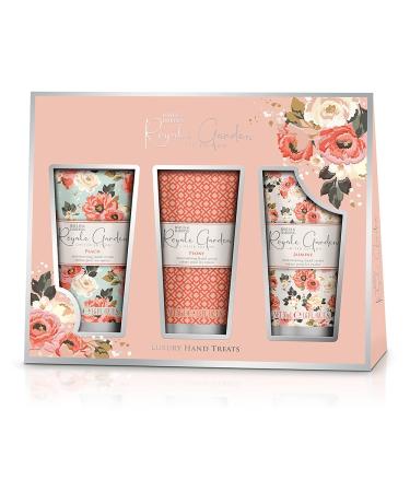 Baylis & Harding Royale Garden Peach Peony & Jasmine Luxury Hand Treats Gift Set - Vegan Friendly